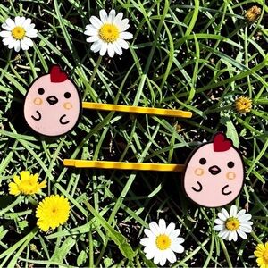 NEW Spring Chickens Bobby-pin Set